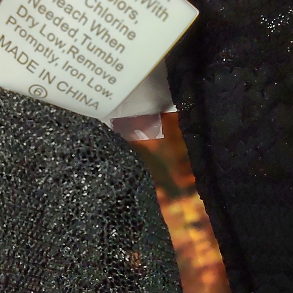 Beautiful Thick Lace Long Sleeve Blouse Fancy Boho Goth XL - Picture 16 of 17